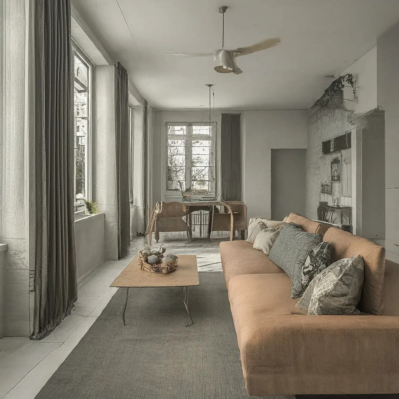 The best room distribution for a family of five people 3	